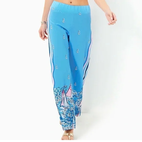 Lilly Pulitzer Lil Nauti Palazzo Pants - Picture 1 of 7